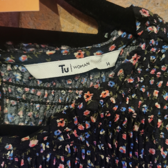 TU Ditsy Floral Ladies Midi Dress UK 14 - Picture 3 of 5